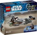 LEGO Klocki Star Wars 75436 Śmigacz Mandalorianina i Grogu
