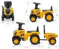 Milly Mally Pojazd CAT Traktor z przyczepą żółty jeździk