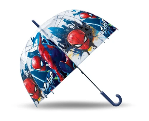 Kids Euroswan Parasolka przezroczysta manualna Spiderman
