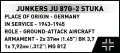 Cobi Klocki Klocki Junkers JU 87G-2 Stuka 571 klocki