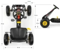 Milly Mally Gokart na pedały Thor Czarny