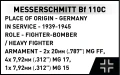 Cobi Klocki Klocki Messerschmitt BF 110C 578 klocków