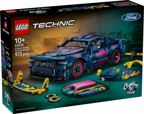 LEGO Klocki Technic 42236 Warsztat tuningowy: samochód Ford Mustang GT
