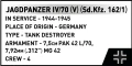 Cobi Klocki Klocki Jagdpanzer IV/70 (V) (Sd.Kfz.162/1) 1024 elementy