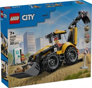 LEGO Klocki City 60480 Żółta koparko-ładowarka