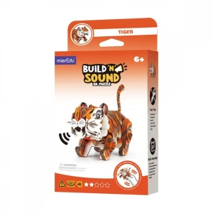 MG DYSTRYBUCJA Puzzle 3D MierEdu Buduj i słuchaj - Tygrys
