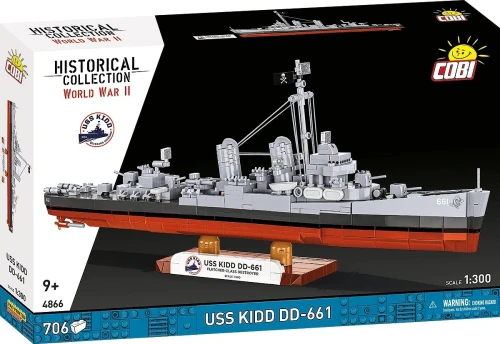 Cobi Klocki Klocki USS Kidd DD-661