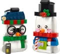LEGO Klocki Iconic 40812 Ozdoby z bałwankami