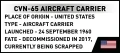 Cobi Klocki Klocki CVN-65 Aircraft Carrier 6131 klocków